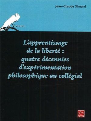cover image of L'apprentissage de la liberté